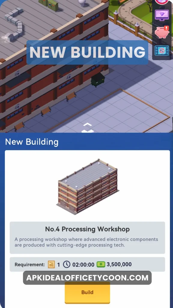 Ultimate Idle Office Tycoon Electronics Foundry Guide 2025 12 New building in Electronics Foundry in Idle Office Tycoon
