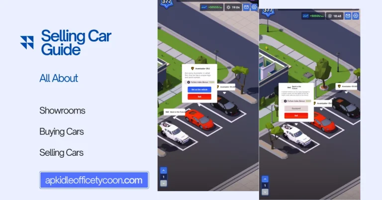 How To Sell a Car In Idle Office Tycoon Apk? 2024 Guide